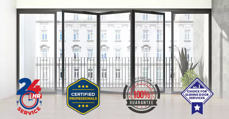 Sliding Accordion Door Repair in Key Biscayne