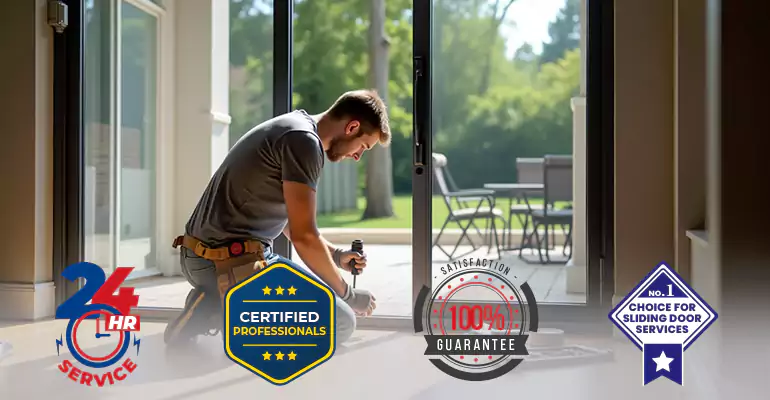 Sliding Door Strike Plate Repair in Key Biscayne