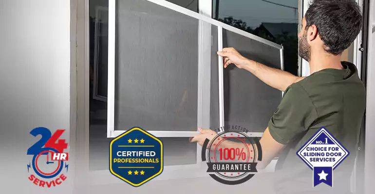 Sliding Screen Door Frame Repair in Key Biscayne