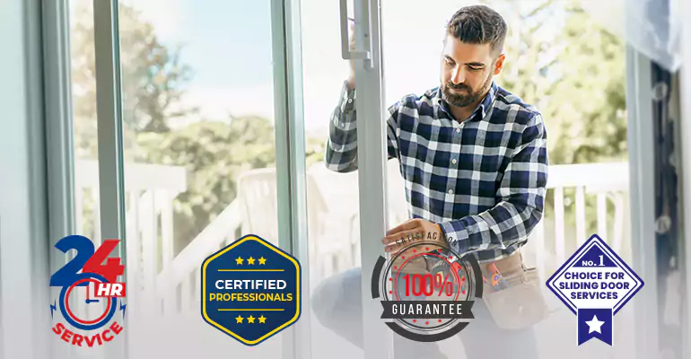 Residential Impact Sliding Glass Door Repair in Key Biscayne