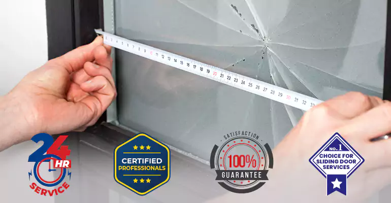 Residential Sliding Door Glass Repair in Key Biscayne