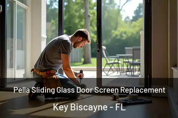 Pella Sliding Glass Door Screen Replacement Key Biscayne - FL